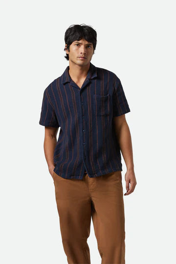 Brixton Bunker Waffle Stripe SS