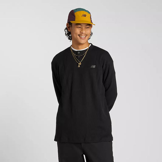 NB Numeric Waffle Knit LS Henley