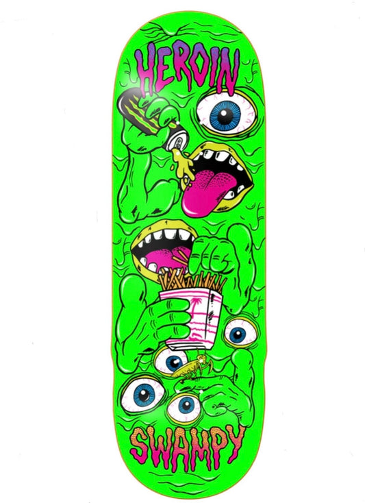 Heroin Swampy Mutate or Die Deck **comes w free grip**