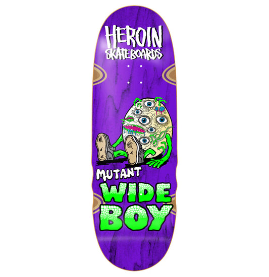 Heroin Mutant Wide Boy Deck **comes w free grip**