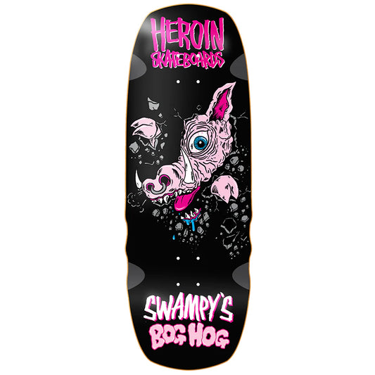 Heroin Swampy’s Bog Hog Deck 10.75 ** comes w free sheet of grip**