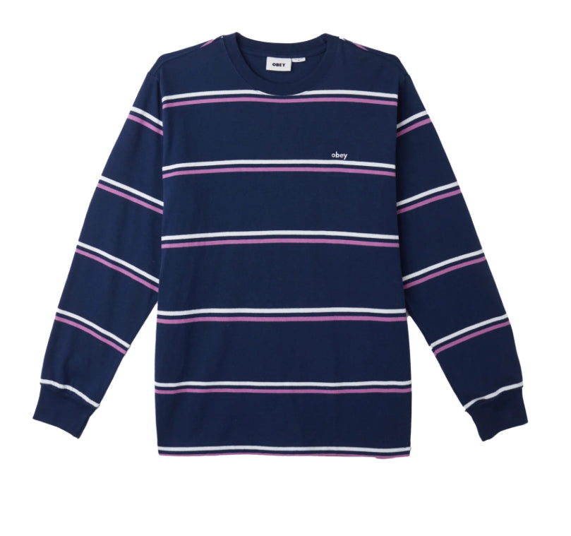 Obey Warren Stripe LS