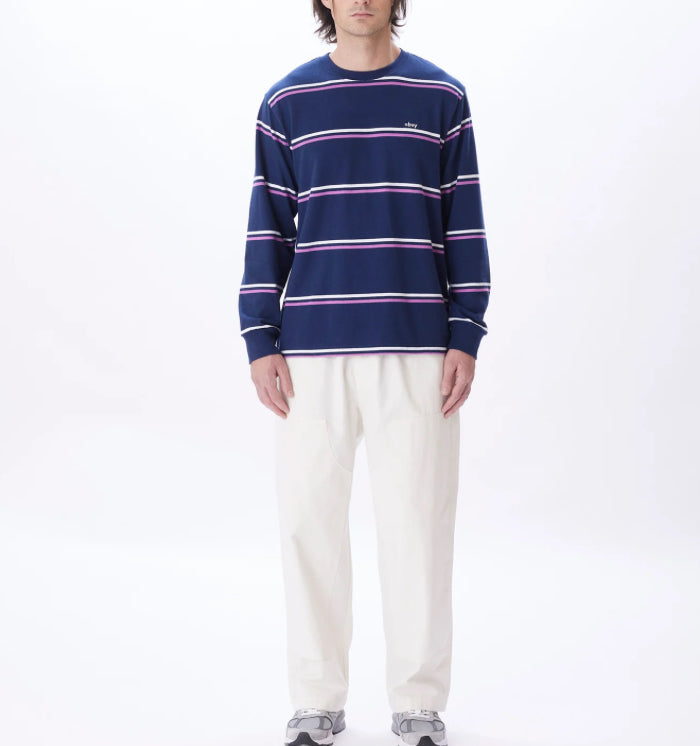 Obey Warren Stripe LS
