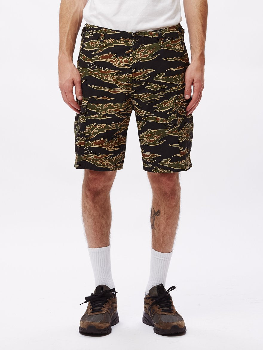 OBEY RECON CARGO SHORT 2 TIGER CAMO