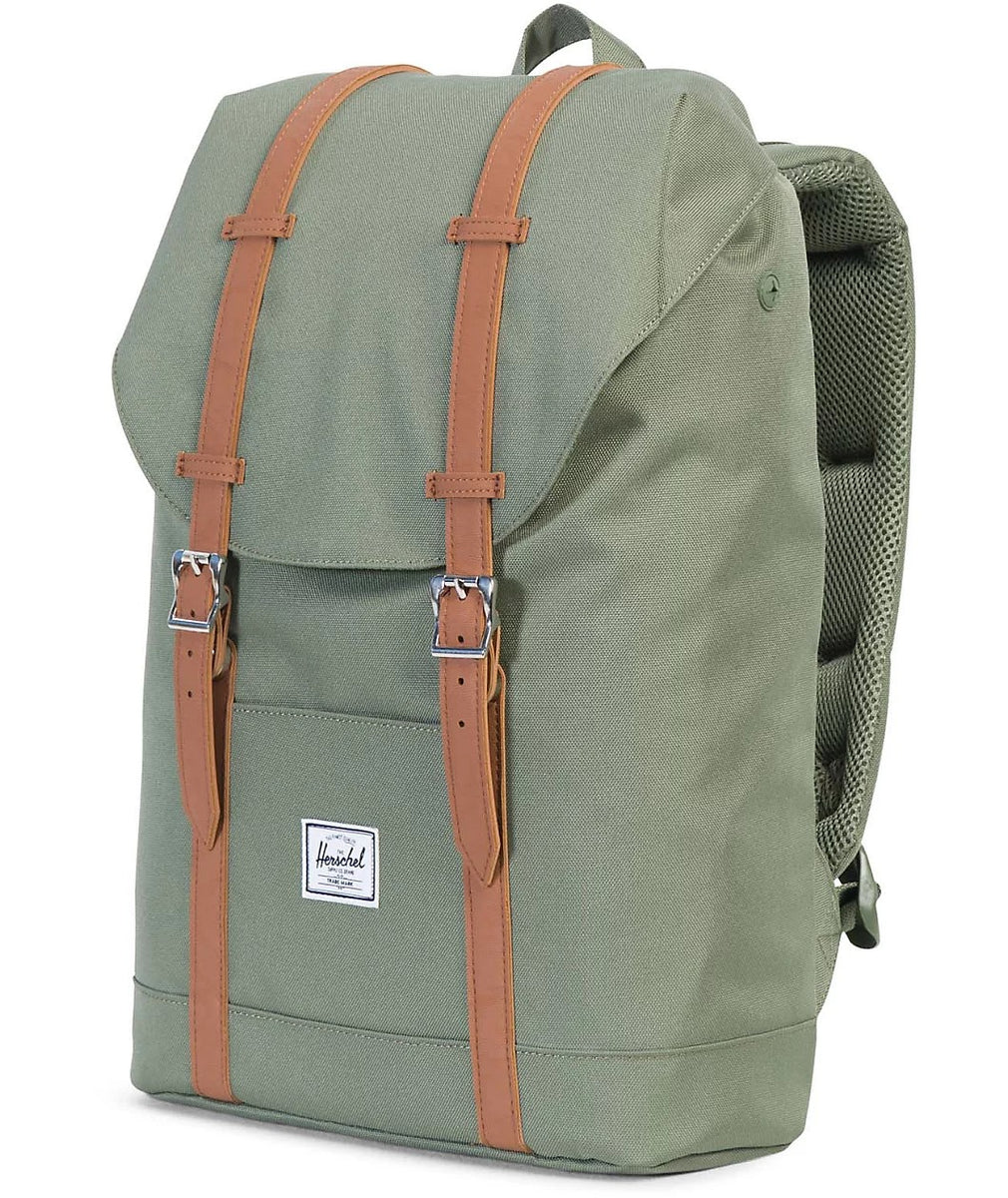 HERSCHEL RETREAT BACKPACK DEEP LICHEN – Cheapskates