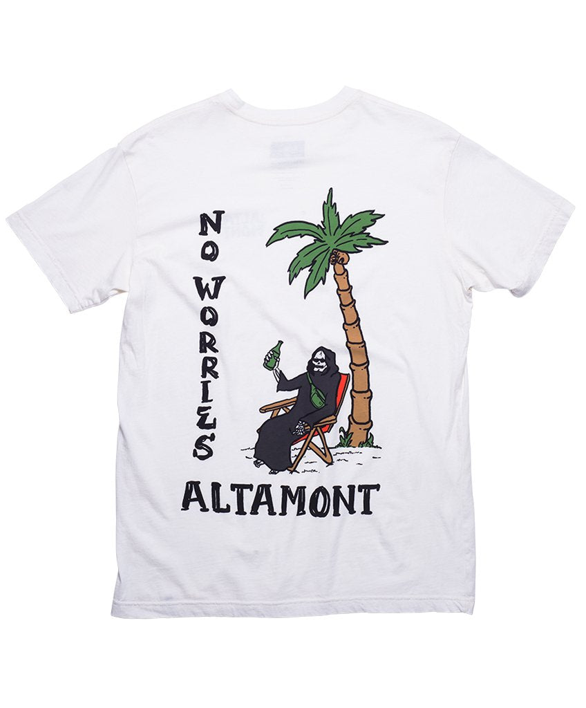 ALTAMONT NO WORRIES TEE NATURAL