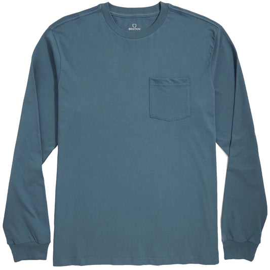 Brixton Basic Long Sleeve Tee Indie Teal