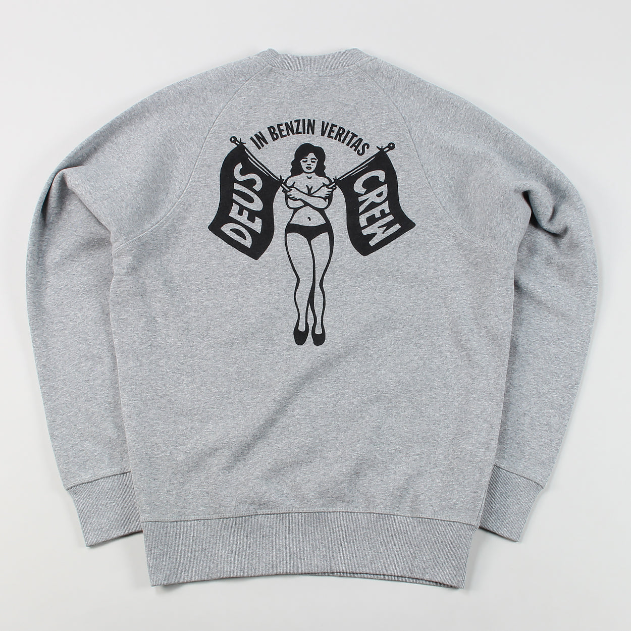 DEUS FLAG CREW GREY MARLE