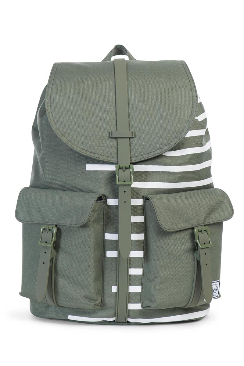 dawson herschel backpack HERSCHEL DAWSON BACKPACK LICHEN GREEN OFFSET STRIPE – Cheapskates