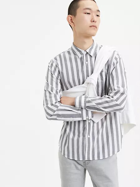 LEVIS SUNSET 1 POCKET ACHILLES FORGED IRON GREY STRIPE