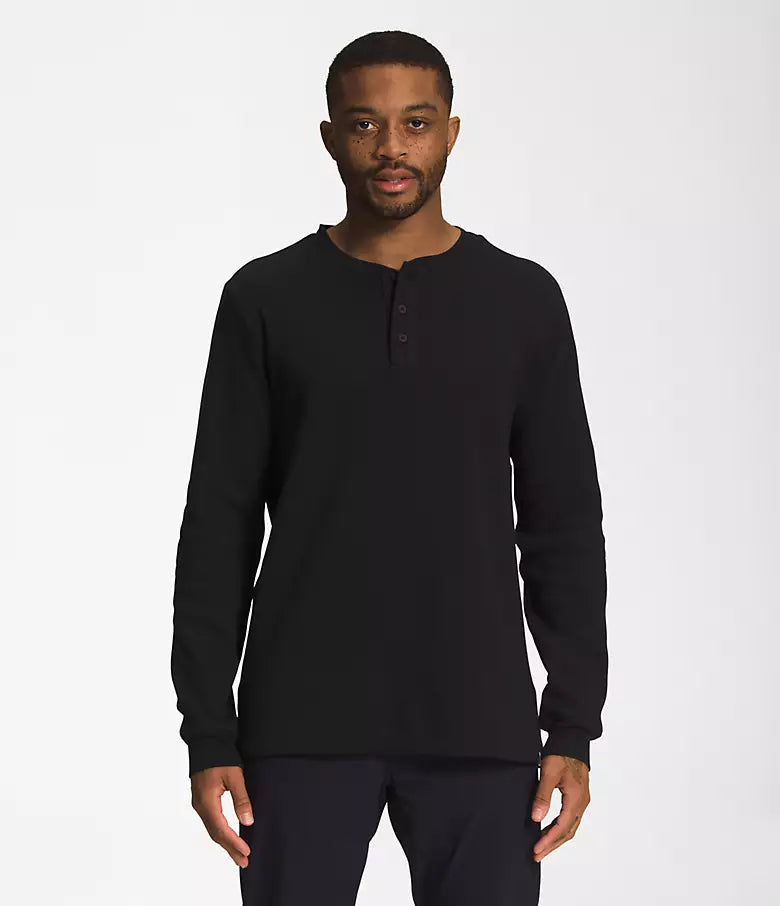 The North Face Waffle Henley TNF Black