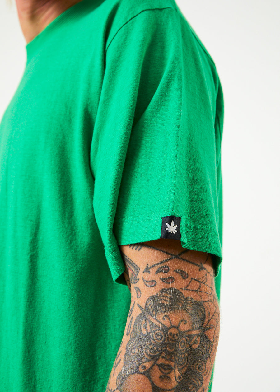 Afends Classic Hemp Retro Fit Tee Forest