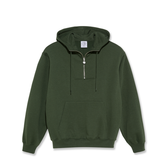 Polar Half Zip Hoodie Dark Olive