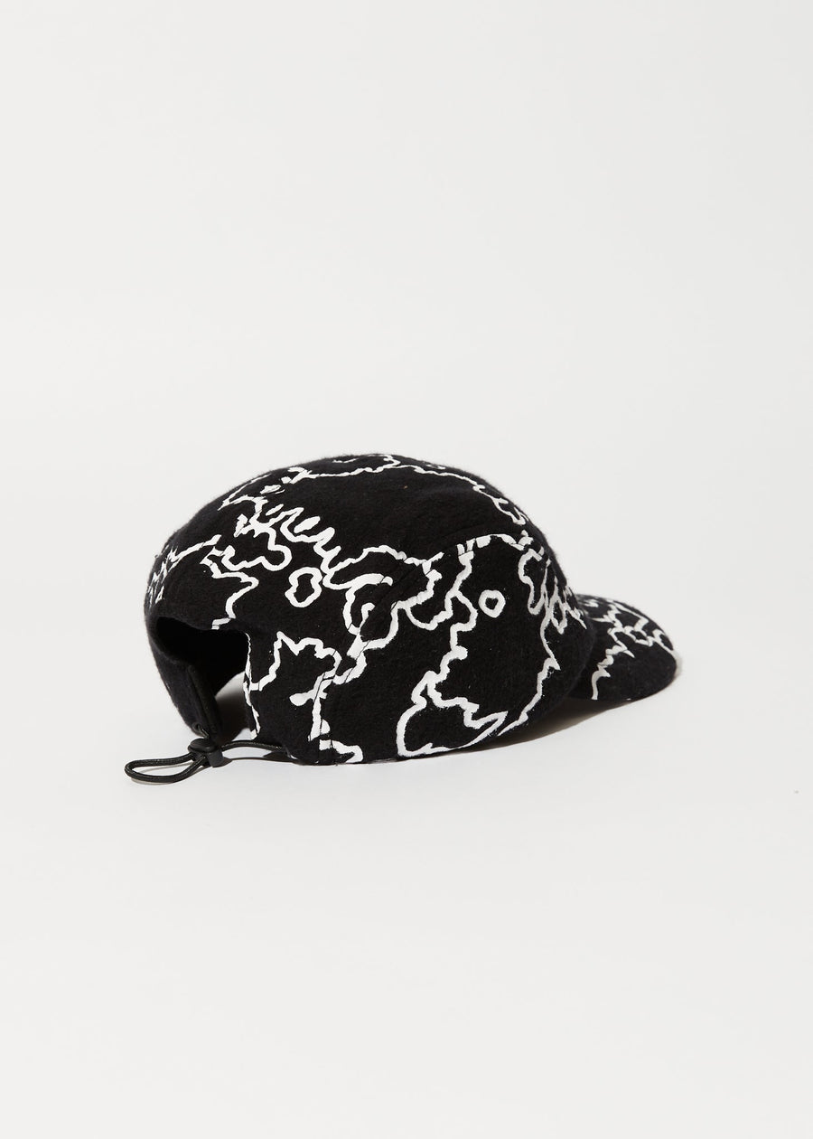 Afends Recycled Five Panel Cap Black