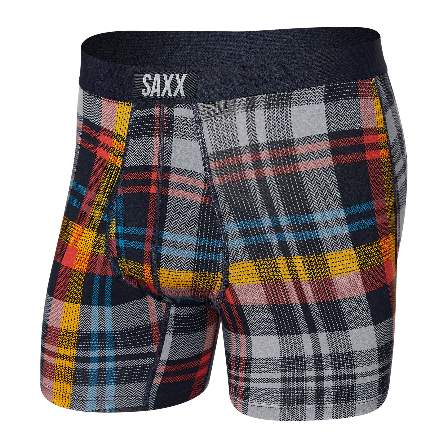 SAXX Ultra Boxer Brief Fly Free Fall Multi Plaid