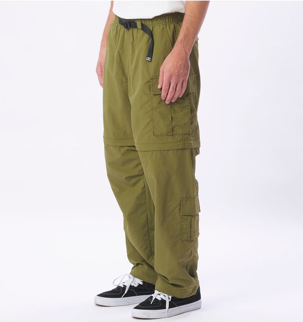 Obey Rapture Zip Off Cargo Pant Filed Green