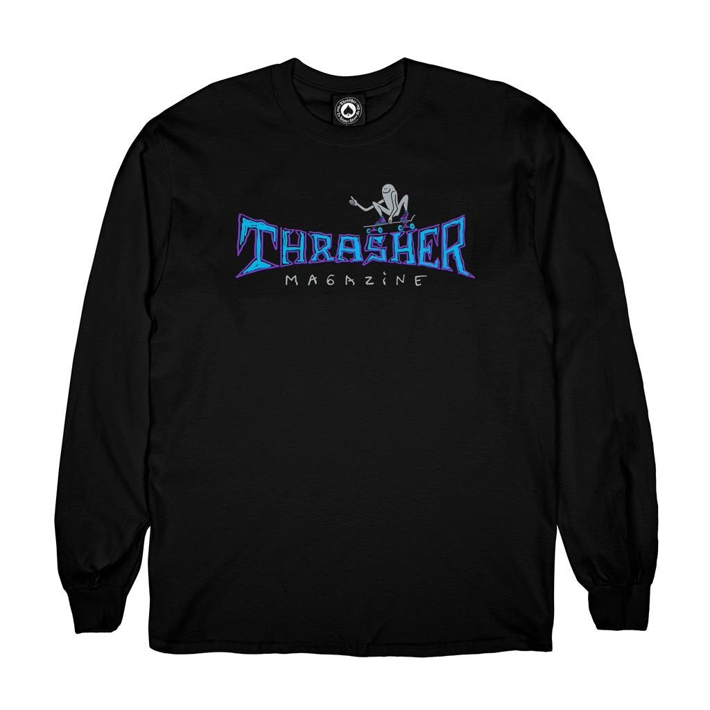 THRASHER GONZ THUMBS UP LS BLACK