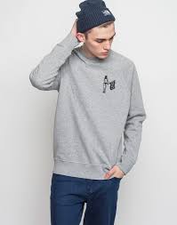 DEUS FLAG CREW GREY MARLE