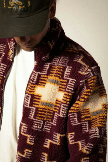 Brixton Arctic Fleece Mock Neck Jacket