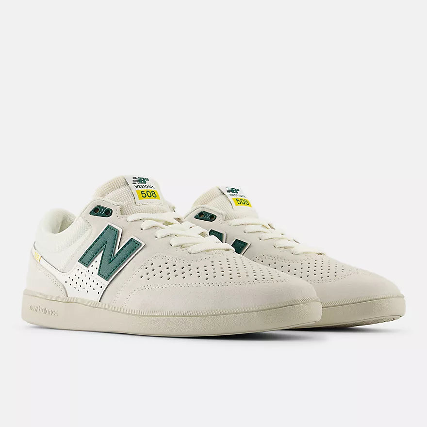 New Balance Numeric Brandon Westgate 508 Sea Salt with Forest Green