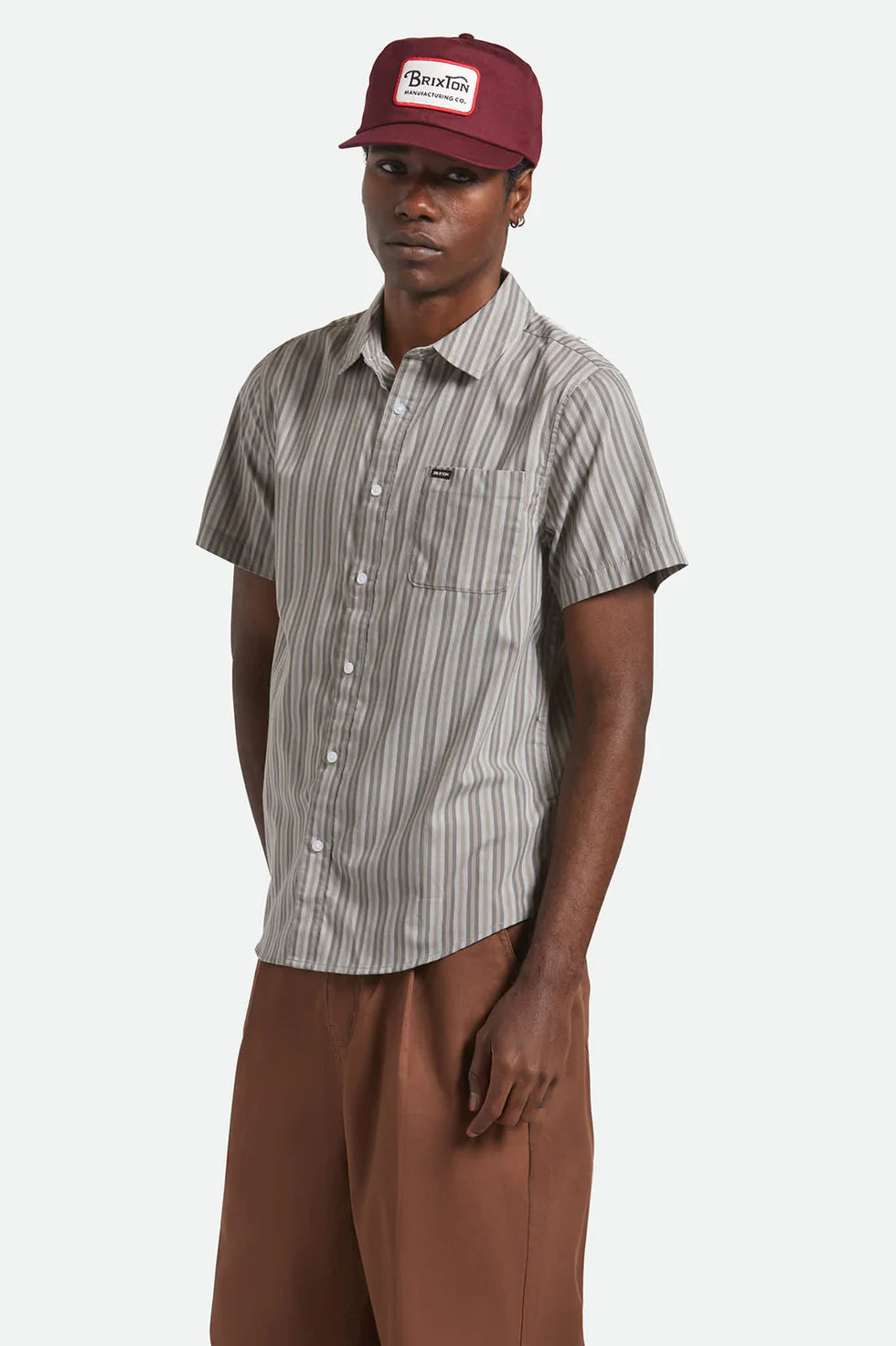 Brixton Charter Stripe SS Woven