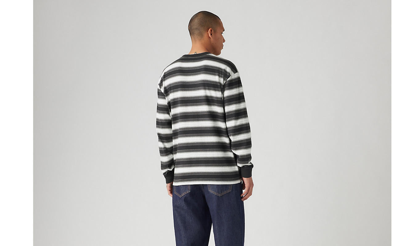 Levi’s LS Authentic Pocket Tee Alastair Stripe Caviar