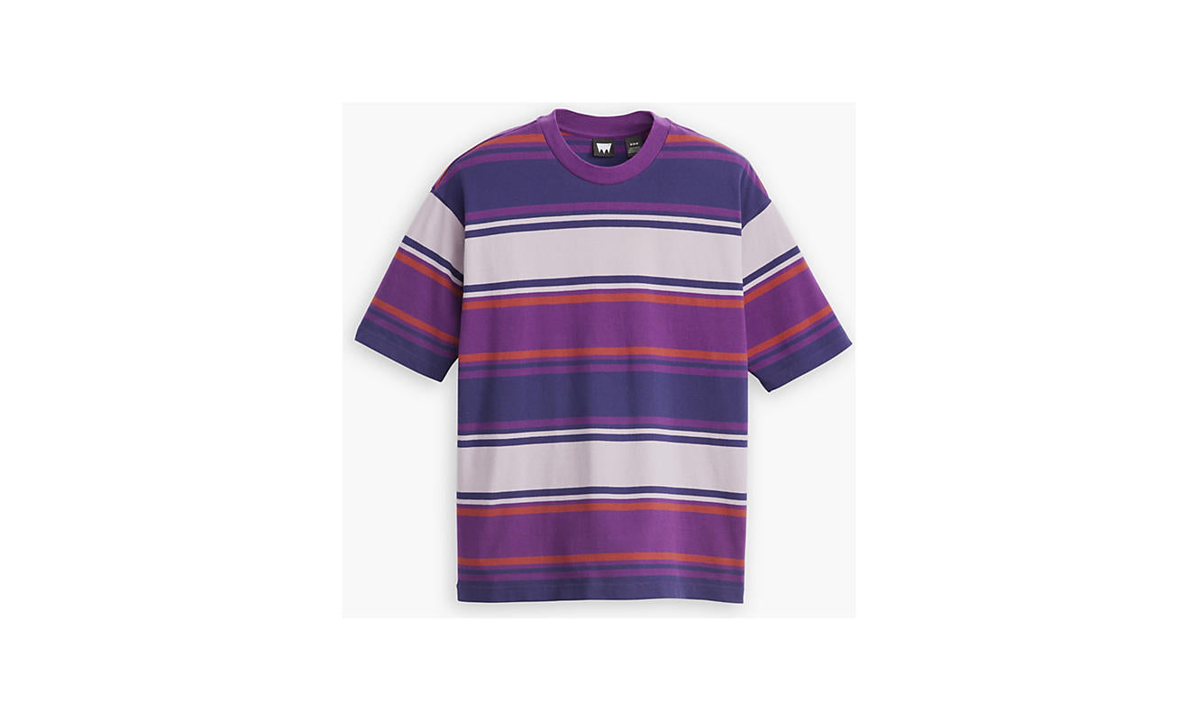 Levi’s Skate Graphic Box Tee Grape Royal Stripe Purple & Red