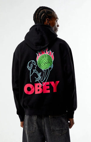 Obey World in Flames Hood