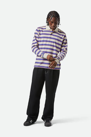 Brixton Vintage Stripe LS Polo