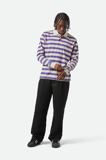 Brixton Vintage Stripe LS Polo