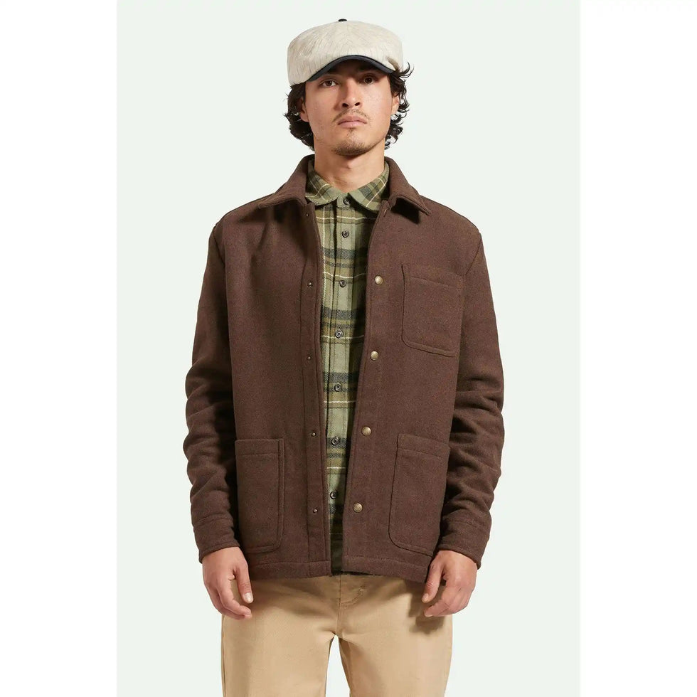 Brixton Shop Core Coat Heather Pinecone Brown