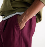 New Balance Numeric Pleated Pant Mulled Wine