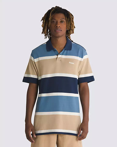 Vans Halicrest Stripe Polo Dress Blues/Copper Blue