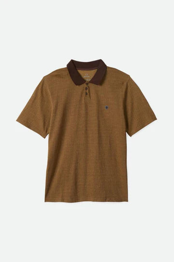 Brixton Shield Herringbone Polo Dark Earth /Antelope