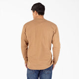 Dickies Heavyweight Henley Tee Brown Duck Heather