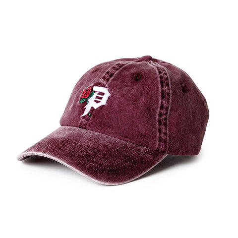 Primitive Rosey SnapBack Over Dyed Burgundy