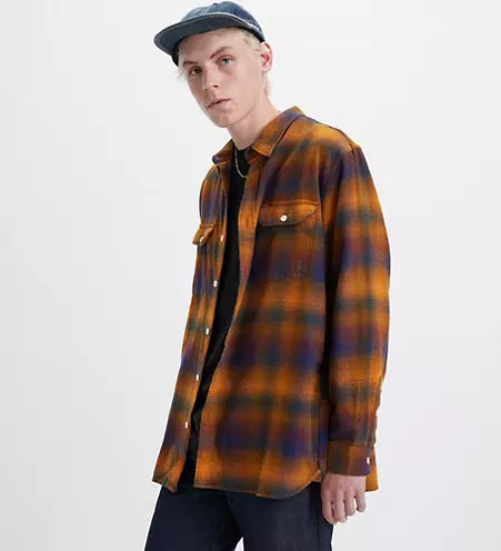 Levi’s Jackson Worker Jonty Plaid Desert Sun