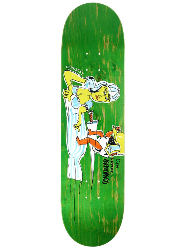 Krooked Eddie Cernicky Latter Deck 8.38 **comes w free grip/different stain per deck**