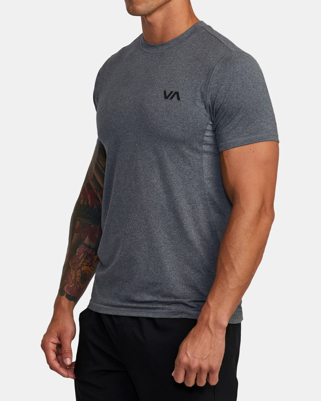 RVCA Sport Vent Polo Grey