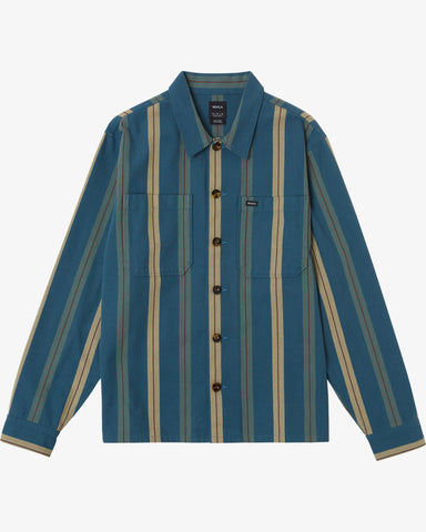 RVCA Americana Overshift LS Duck Blue