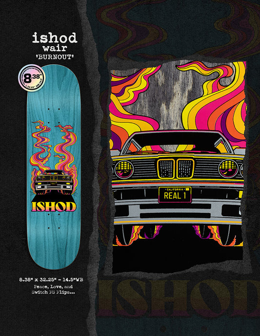 Real Ishod Wair Burn Out 8.38 **comes w free grip/orange stain**