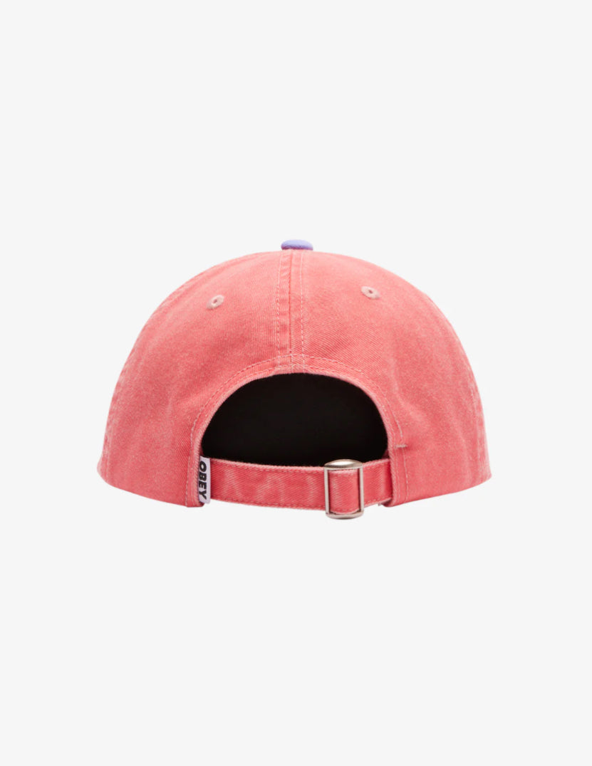 Obey Pigment 2 Tone Lowercase 6P Strapback Hat