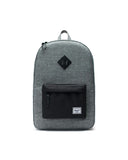 HERSCHEL HERITAGE  BACKPACK RAVEN CROSSHATCH/BLACK