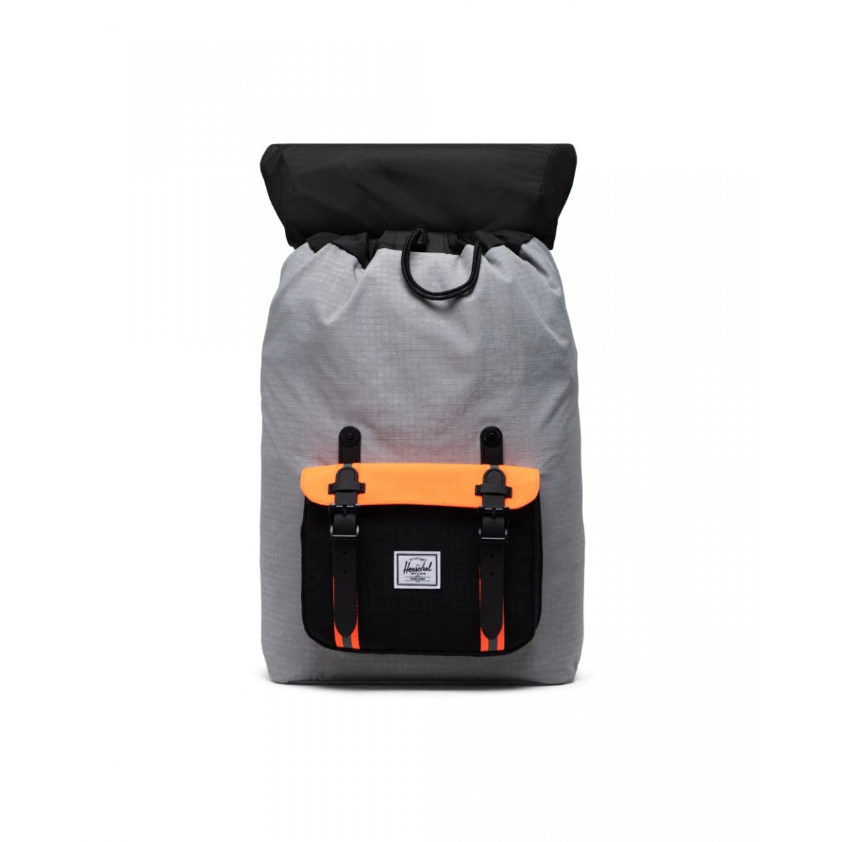 HERSCHEL LITTLE AMERICA MID-VOLUME Sharkskin Enzyme Ripstop/Black Enzyme Ripstop/Shocking Orange