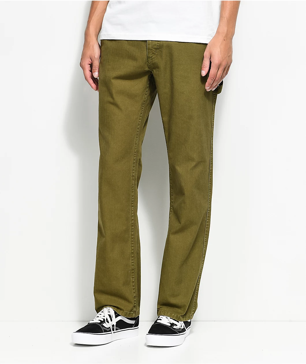 BRIXTON FLEET RIGID CARPENTER PANT OLIVE