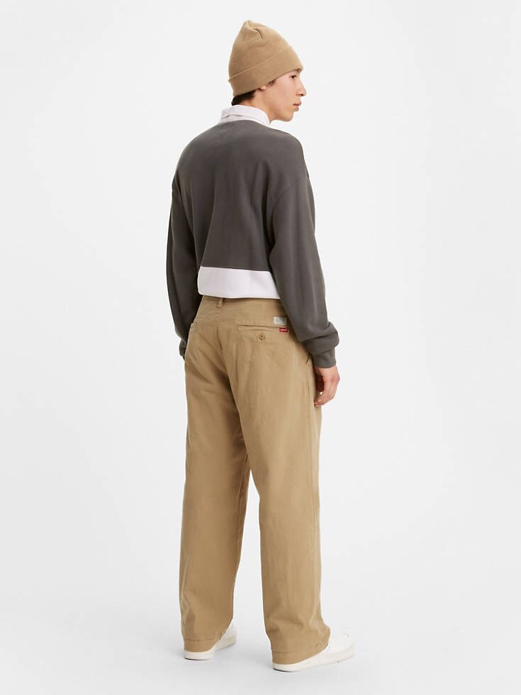 LEVI’S XX CHINO STAY LOOSE PANTS HARVEST GOLD TWILL - BROWN