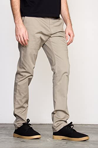 RVCA STAPLER CHINO CURREN CAPLES DARK KHAKI