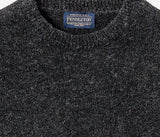 PENDLETON SHETLAND CREW SWEATER HEATHER BLACK