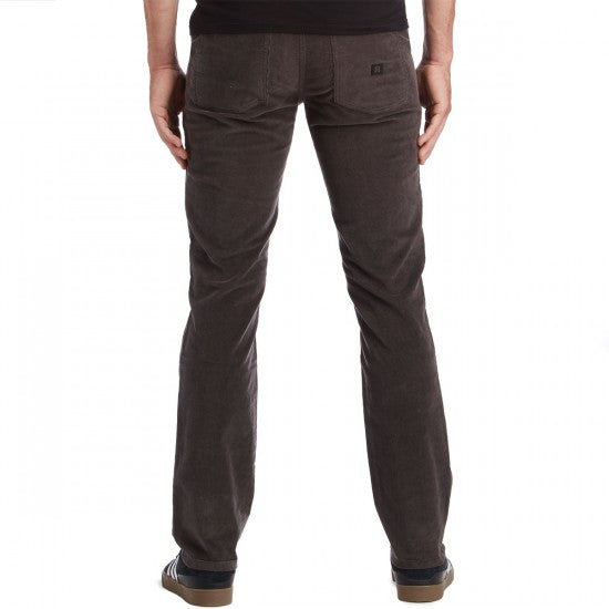 KREW K SLIM 5 POCKET CORD CHOCOLATE BROWN