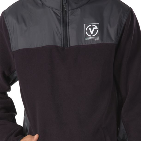 VANS PEAKS POLAR FLEECE JACKET BLACK ASPHALT